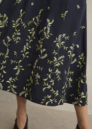 Annie Floral Embroidered Skirt, Midnight Multi, hi-res