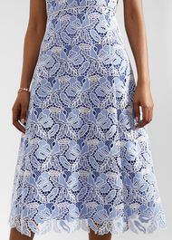 Phoebe Lace Midi Dress, Blue Ivory, hi-res