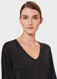Mae Sparkle Jumper, Black Silver, hi-res