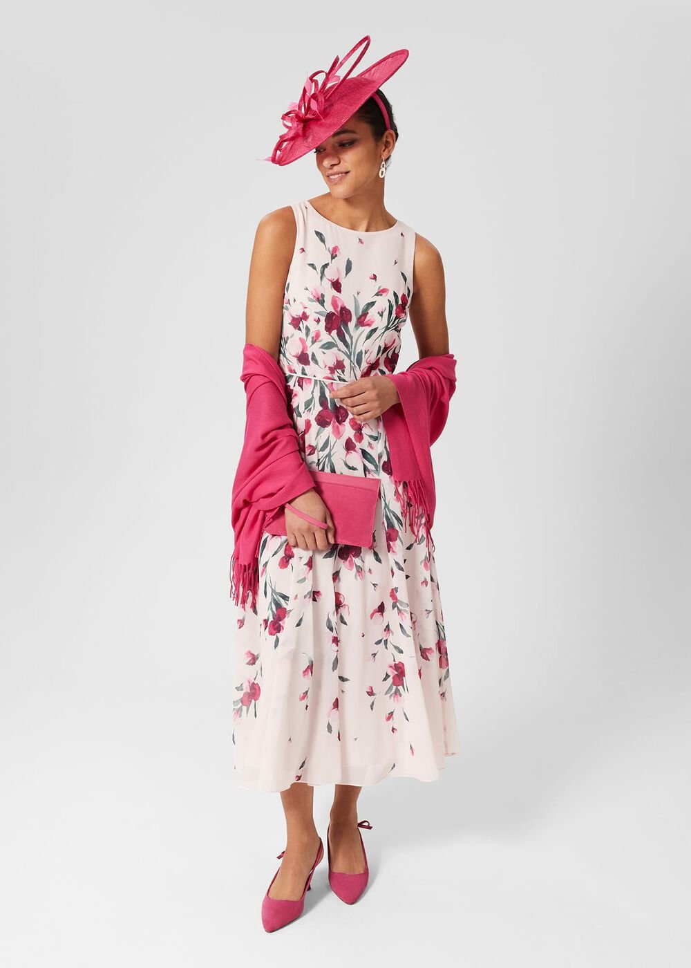 Matilda Scarf, Bright Pink, hi-res