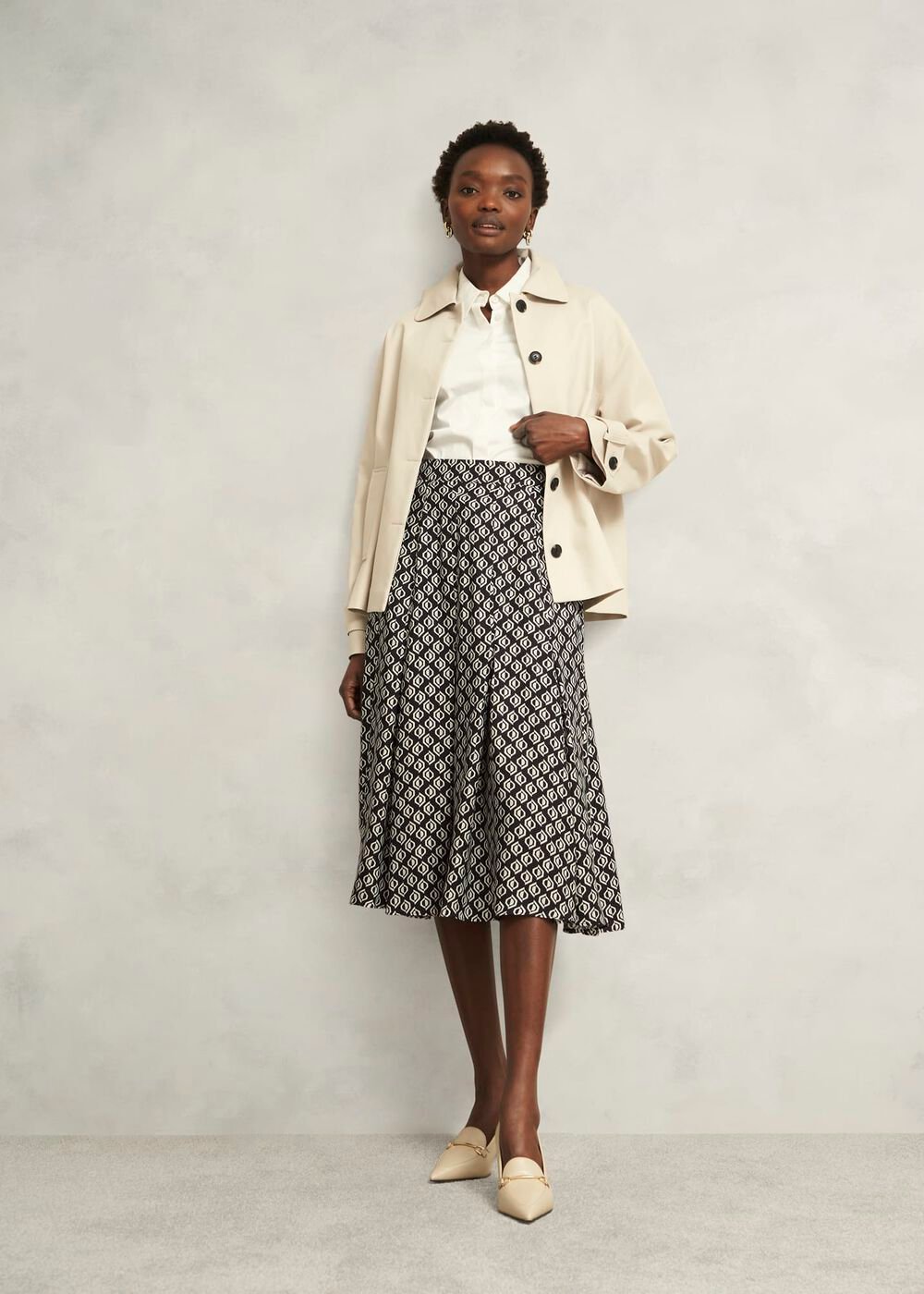 Roxanne Skirt, Black Cream, hi-res