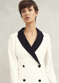 Exbury Dress, Ivory Black, hi-res