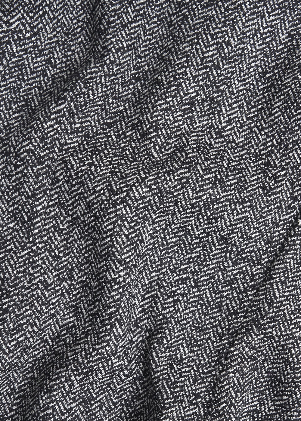 Marlyn Wool Jersey Dress, Black White, hi-res