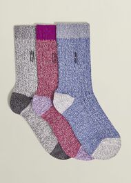 Boot Sock Set, Blue Red Grey, hi-res