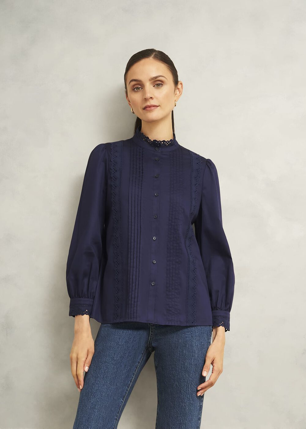 Cici Blouse, True Navy, hi-res