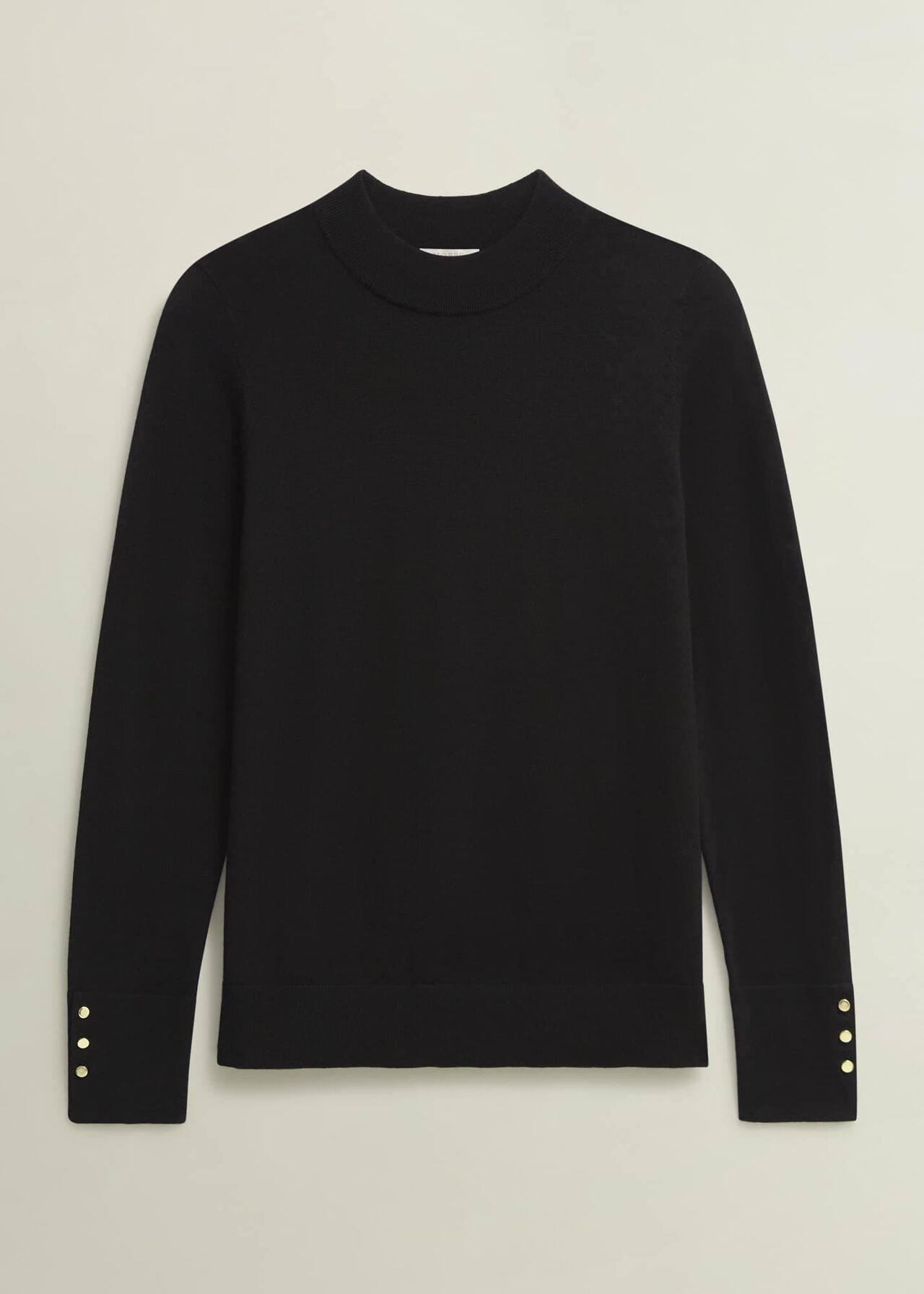 Bella Merino Wool Jumper, Black, hi-res