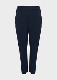 Quin Tapered Pants With Stretch, Navy, hi-res