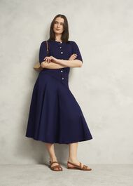 Silvia Skirt, True Navy, hi-res