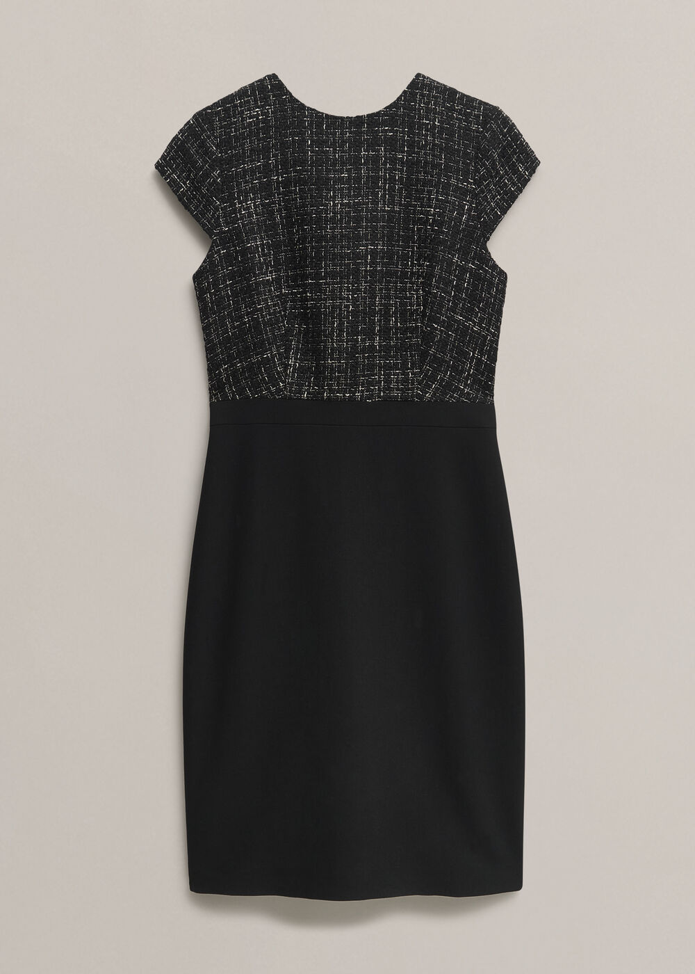 Petite Esme Match Black Dress, Black White, hi-res