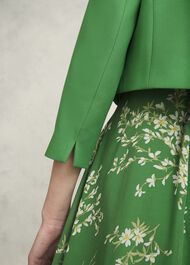 Elize Crepe Jacket, Cilantro Green, hi-res