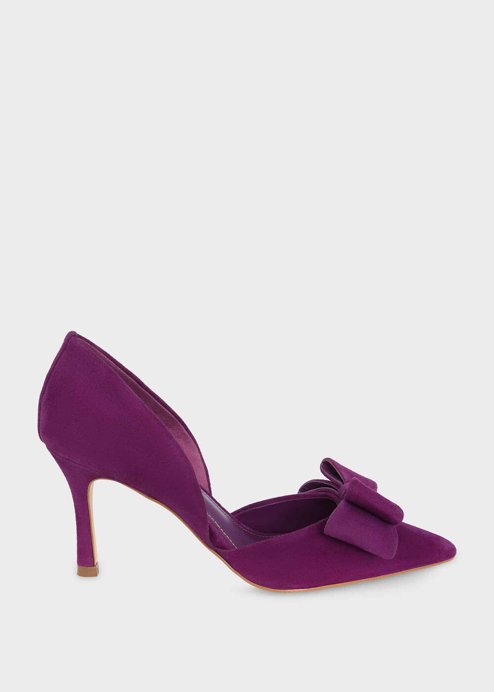 Elva Bow Pumps, Magenta Purple, hi-res