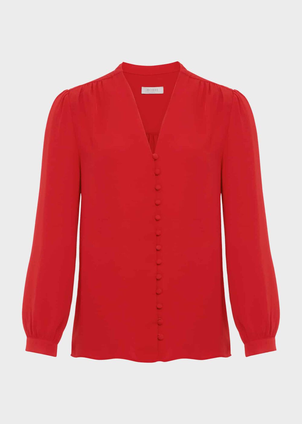 Magnolia Blouse, Currant Red, hi-res