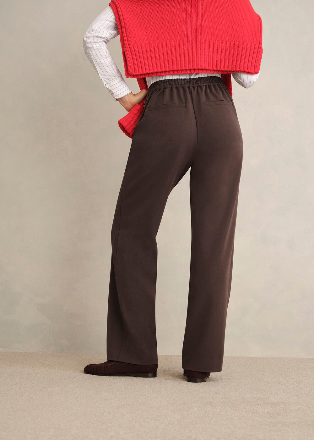 Marina Trousers, Deep Brown, hi-res