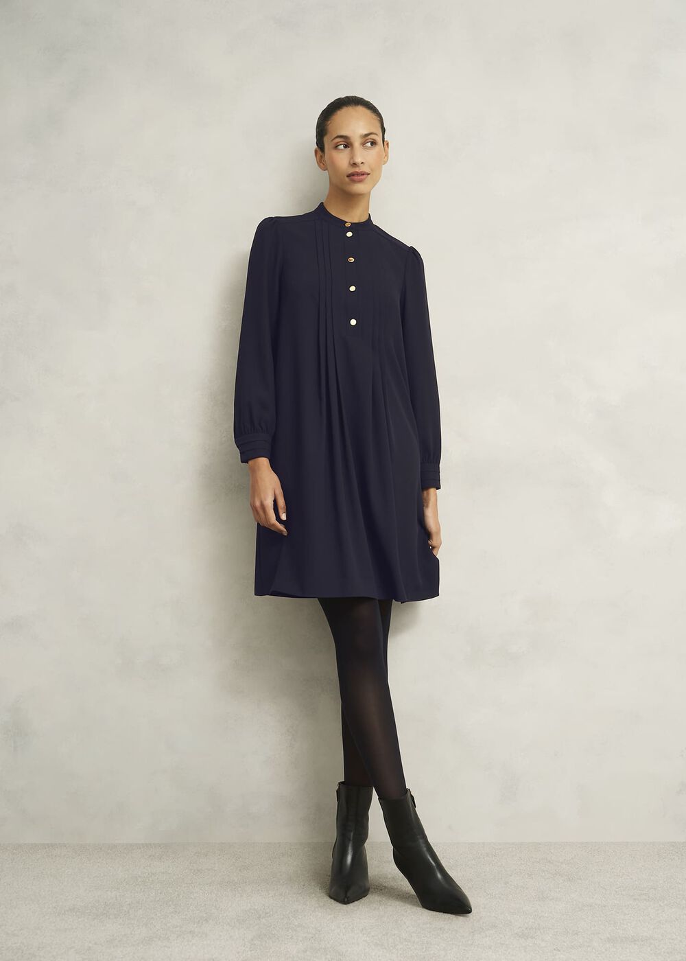 Madeline Dress, Navy, hi-res