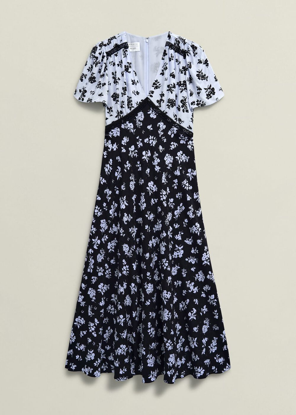 Arlington Tea Dress, Black Blue, hi-res