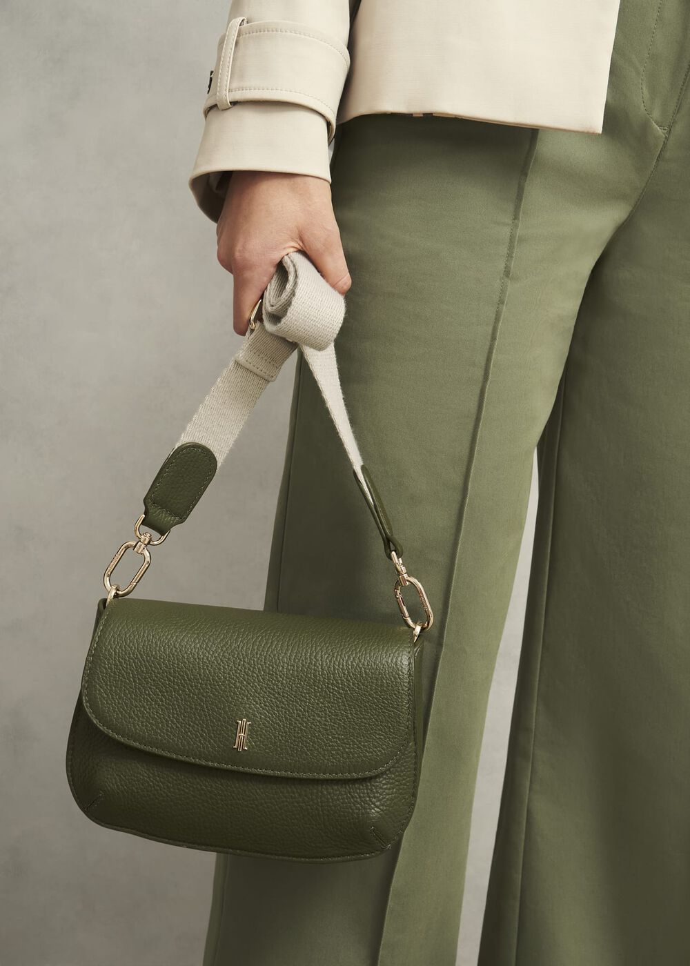 Berwick Leather Crossbody Bag, Chive Green, hi-res