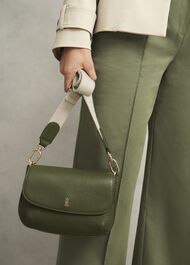 Berwick Leather Crossbody Bag, Chive Green, hi-res