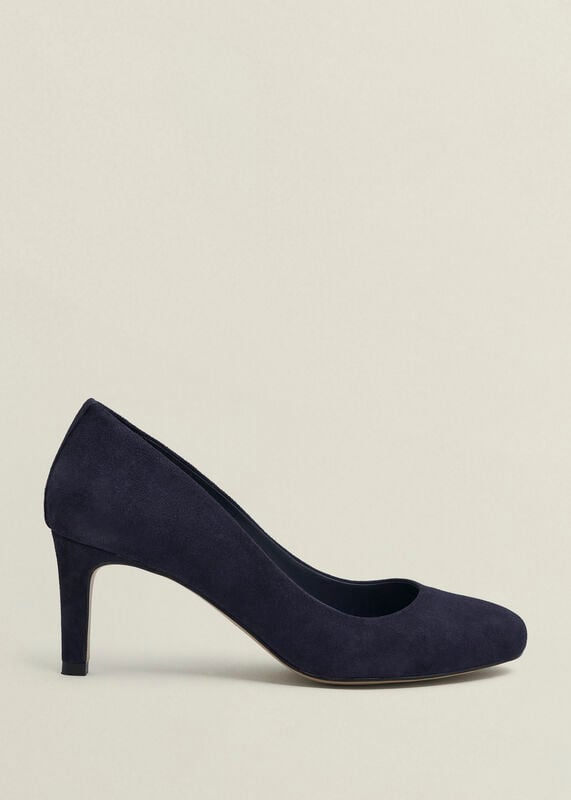 Lizzie Suede Court Shoes