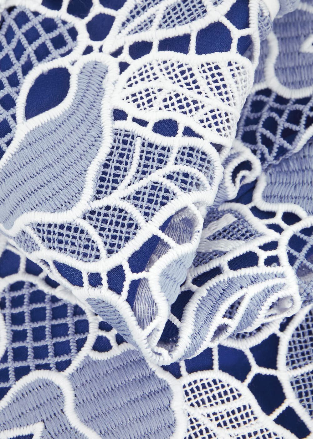 Phoebe Lace Midi Dress, Blue Ivory, hi-res