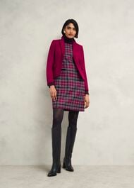 Petite Margot Wool Dress, Pink Multi, hi-res