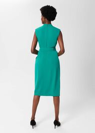 Reese Belted Dress, Ocean Green, hi-res