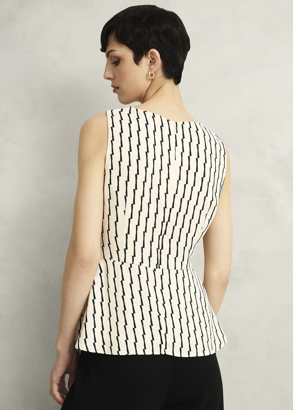 Levens Top, Cream Black, hi-res