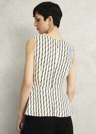 Levens Top, Cream Black, hi-res