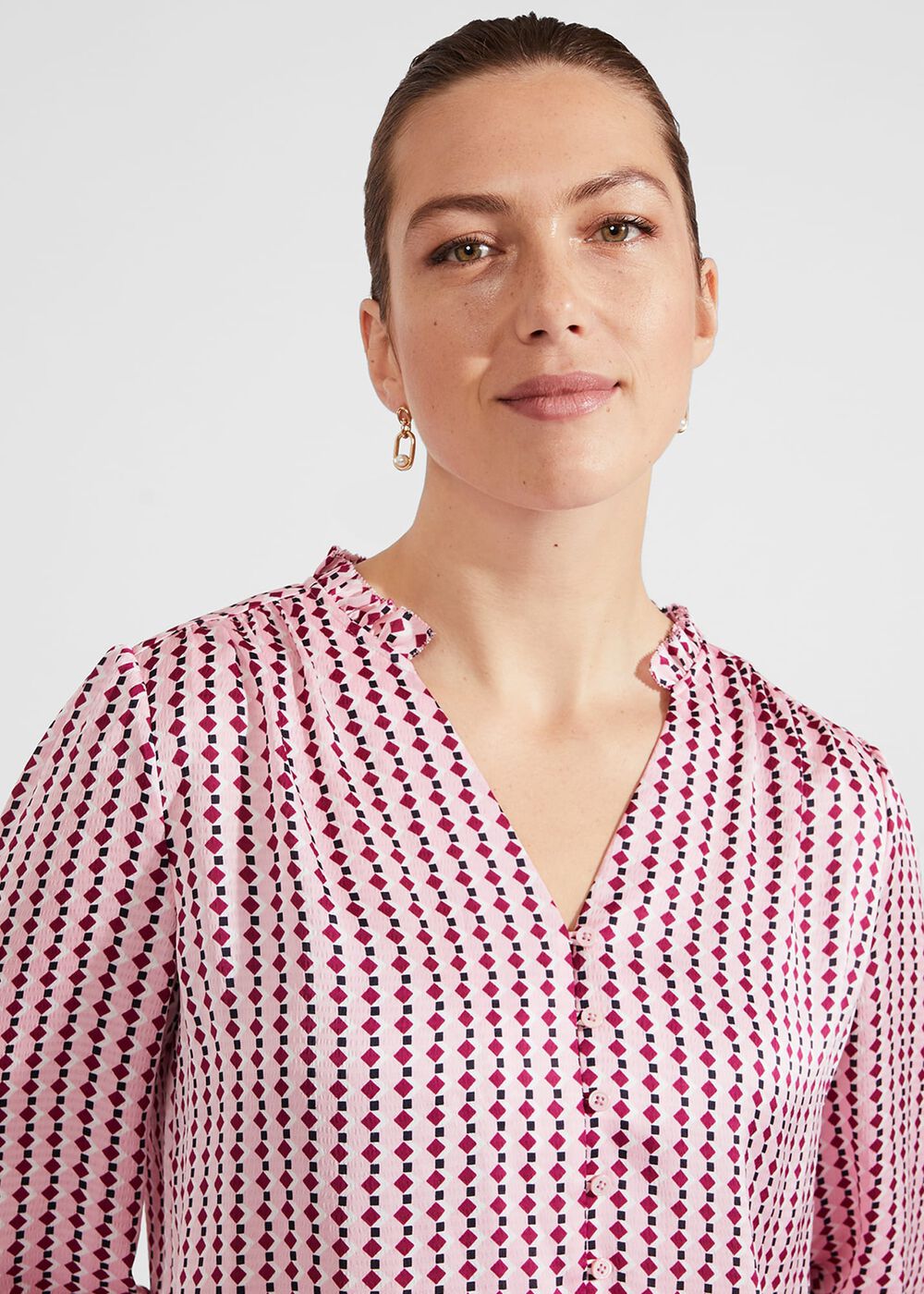 Darcey Blouse, Pink Multi, hi-res