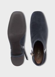 Iro Suede Ankle Boots, Navy, hi-res