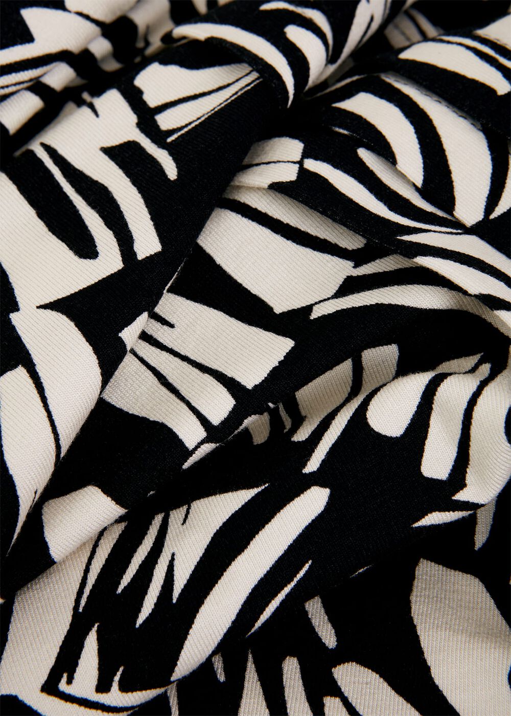 Clarissa Jersey Dress, Black Cream, hi-res