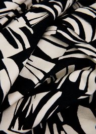 Clarissa Jersey Dress, Black Cream, hi-res