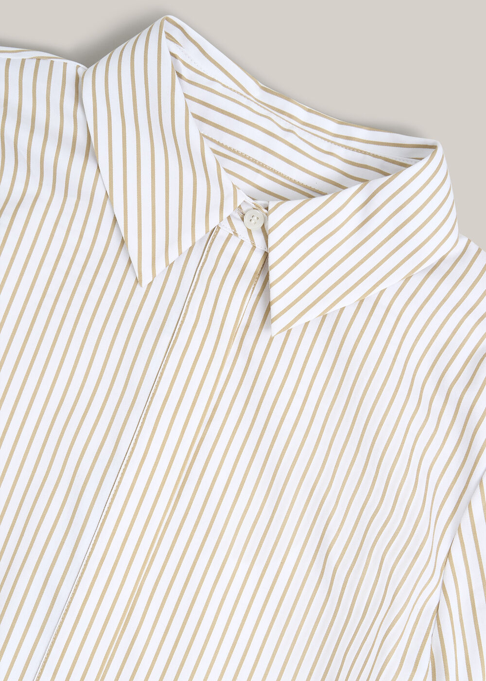 Andra Stripe Shirt, Neutral White, hi-res