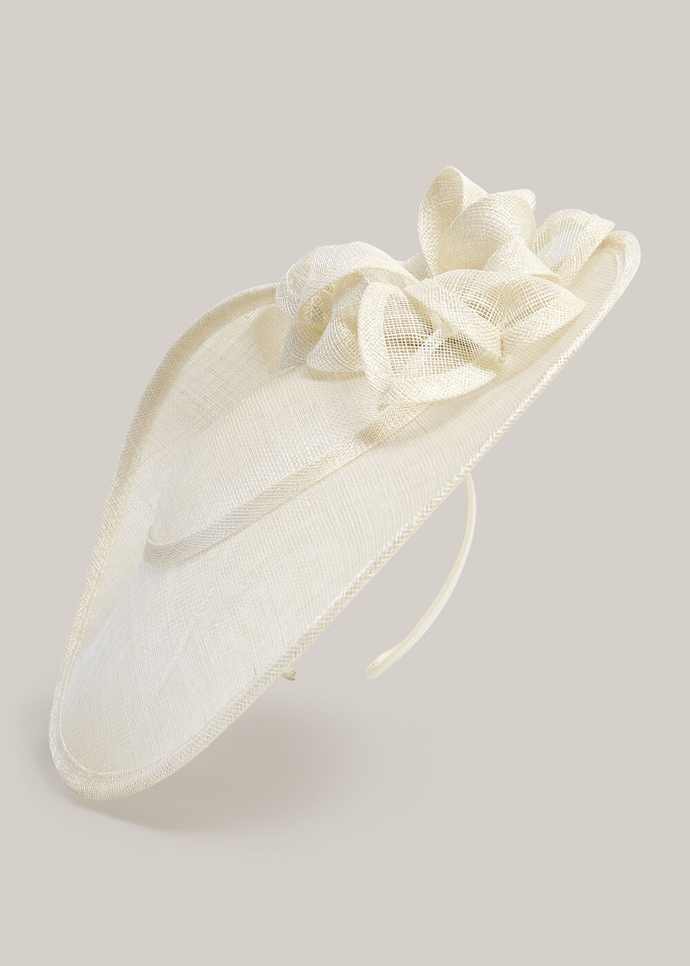 Elaina Fascinator, Warm Ivory, hi-res
