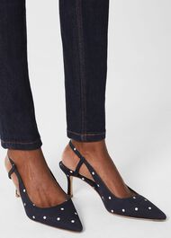 Celia Slingback, Navy Ivory, hi-res