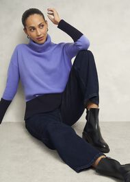 Melodie Wool Blend Jumper, Blue Hobbs Navy, hi-res