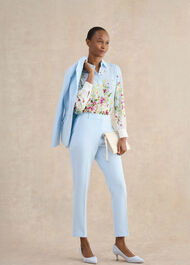 Sabina Floral Shirt, Pale Blue Multi, hi-res