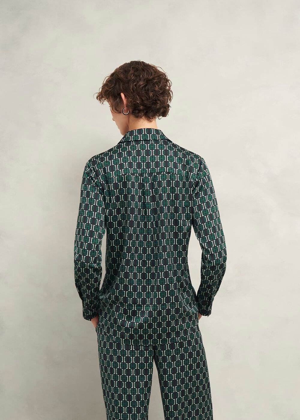 Finwell Satin Shirt, Multi, hi-res