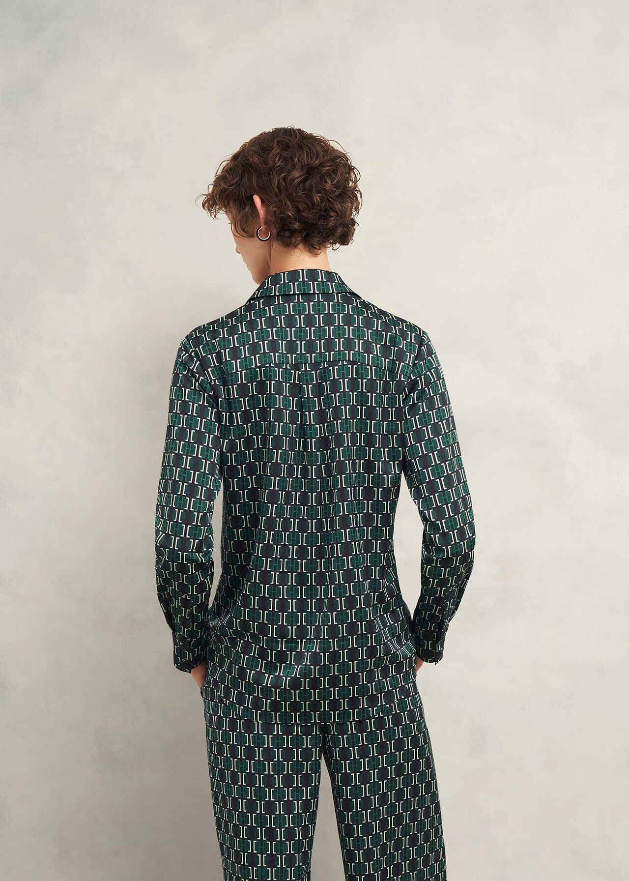 Finwell Satin Shirt, Multi, hi-res