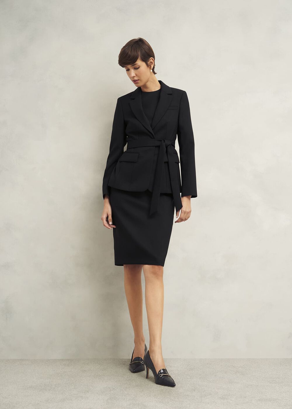 Casey Dress With Wool, Black, hi-res