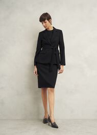 Casey Dress With Wool, Black, hi-res
