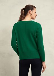 Devora Sweater With Cashmere, Agate Green, hi-res