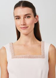 Miranda Shift Beaded Dress, Pink, hi-res