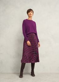 Darla Sweater With Cashmere, Vibrant Purple, hi-res