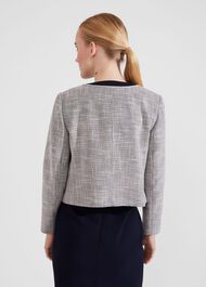 Laurie Jacket With Cotton, Navy Ivory, hi-res