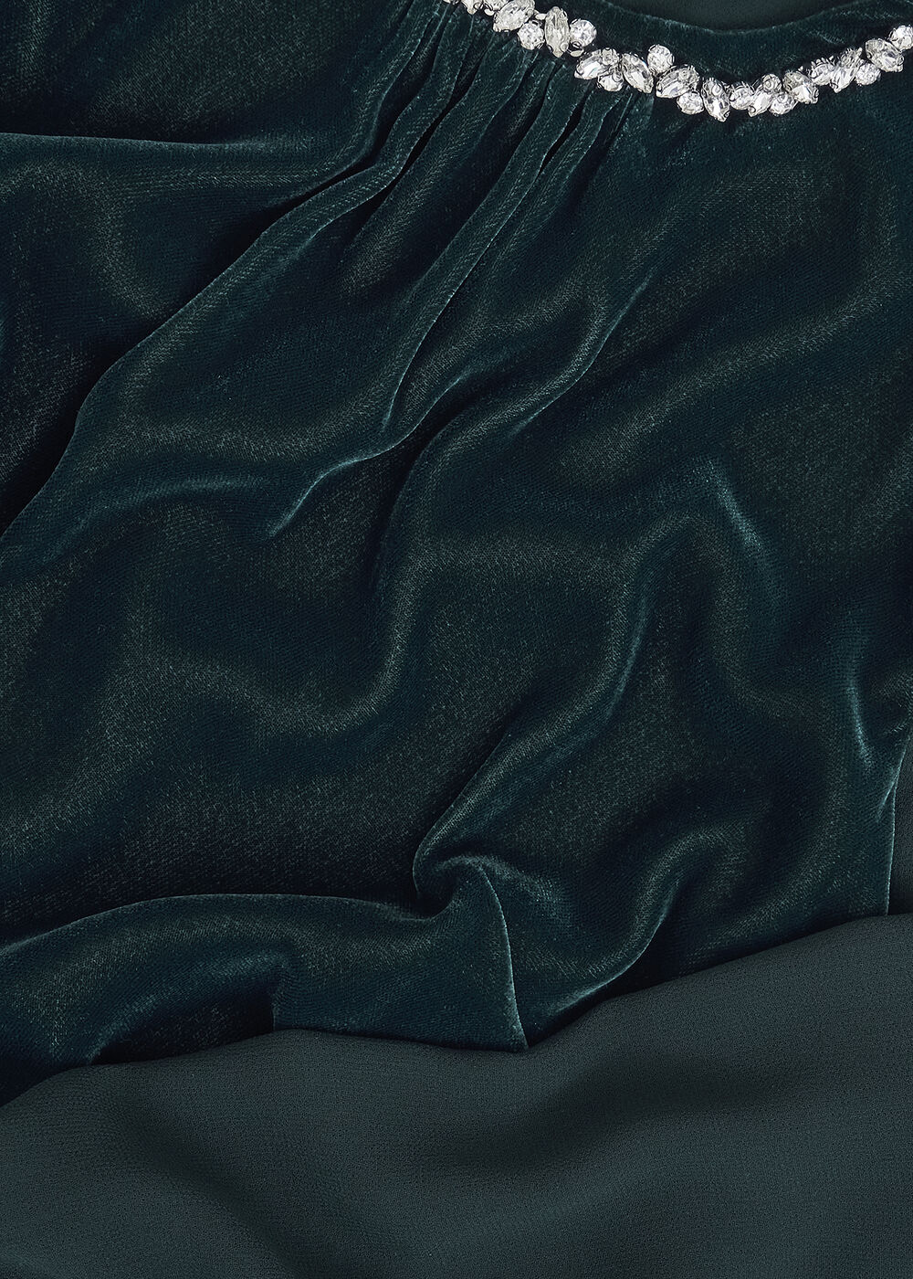 Tallulah Velvet Top, Evergreen, hi-res