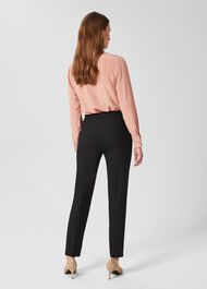 Laurel Tapered Trousers, Black, hi-res