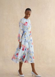 Petite Constance Dress, Pale Blue Multi, hi-res