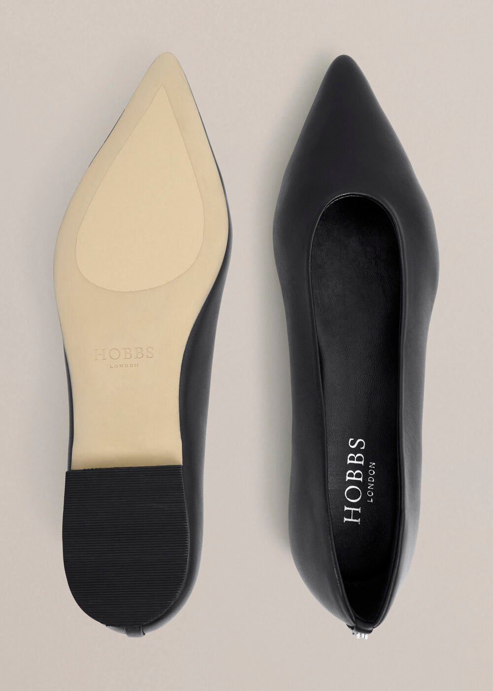 Valentina Ballet Flats, Black, hi-res