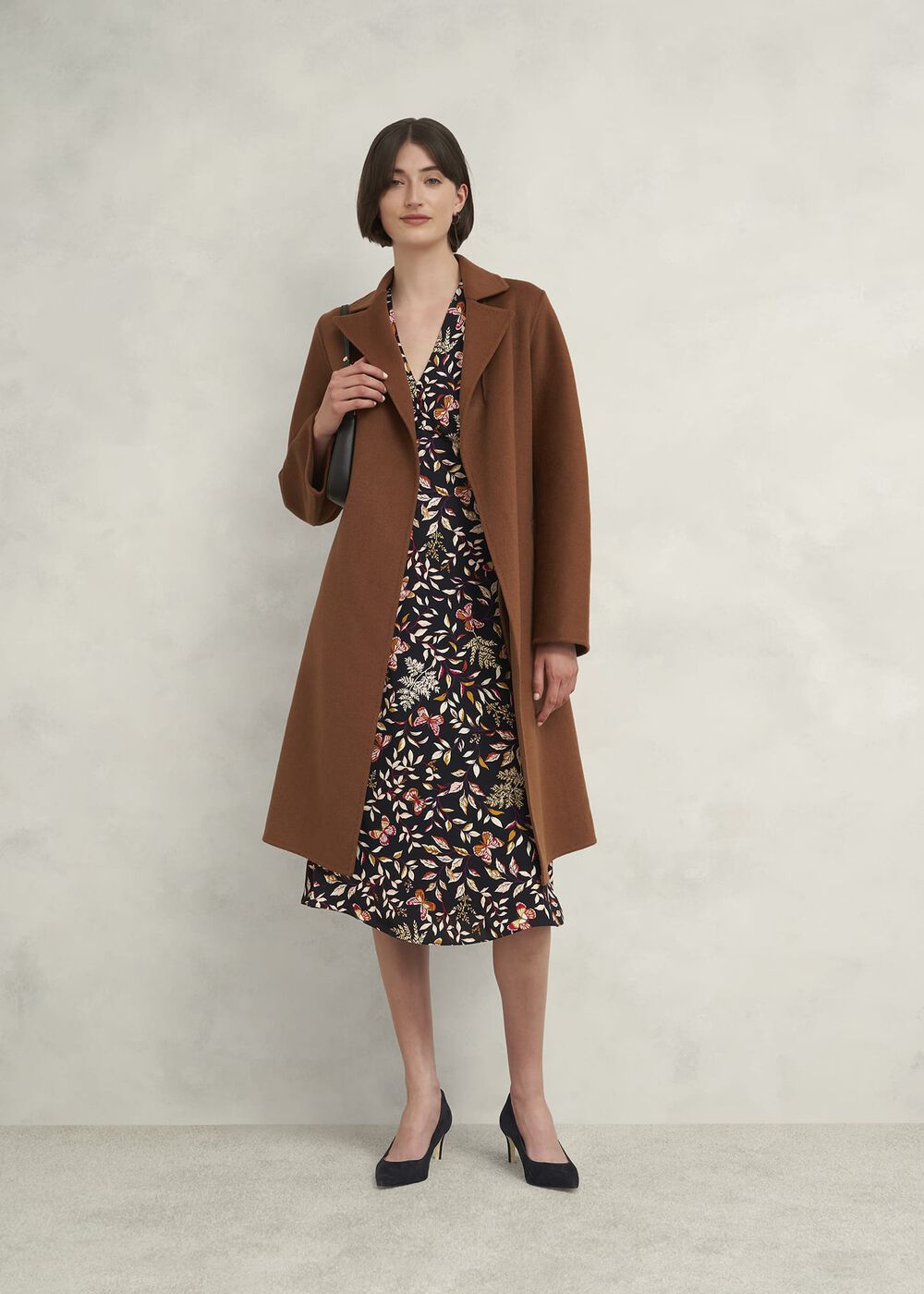 Leila Suede Court Shoes, Black, hi-res