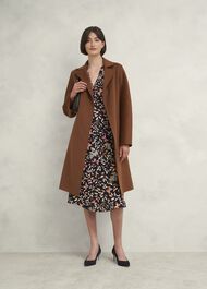 Leila Suede Court Shoes, Black, hi-res